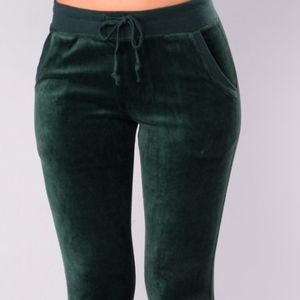 hunter green sweatsuit